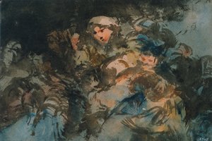 Group of Witches by Eugenio Lucas Velázquez